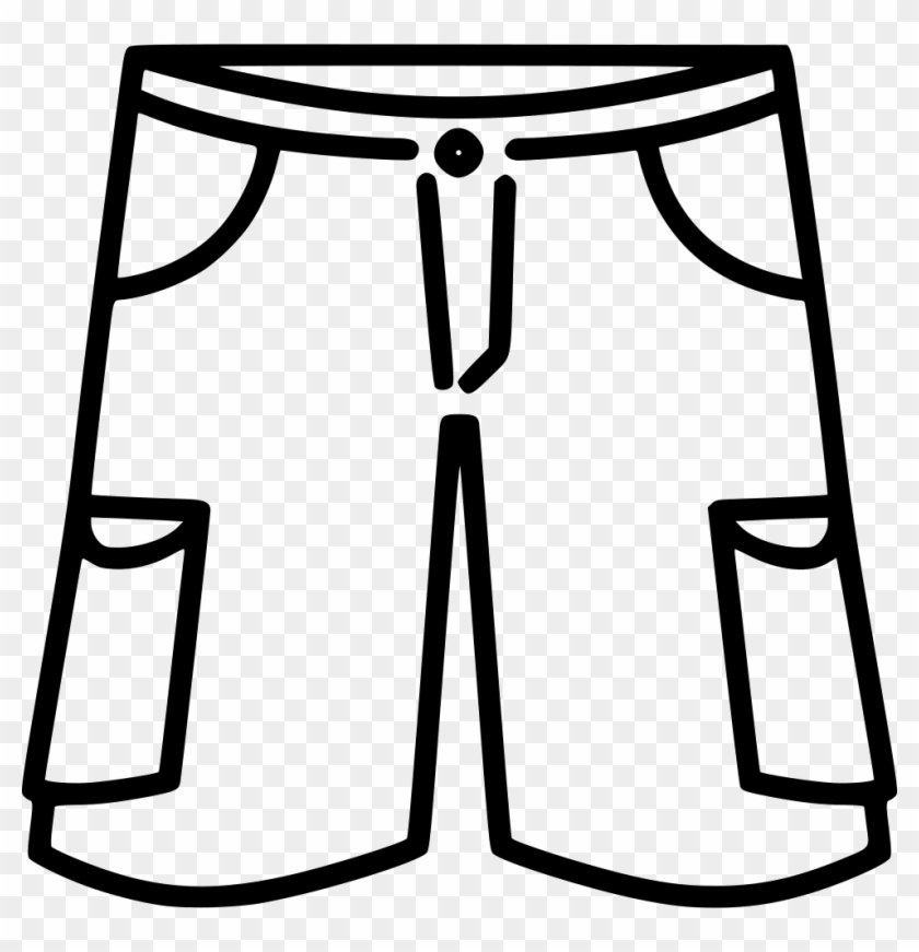 Cargo Shorts Comments - Shorts Black And White Clipart, HD Png Download ...