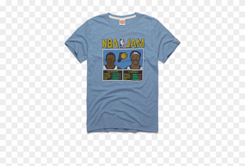 Nba Jam Pacers Oladipo And Turner - Warriors Nba Jam Shirt, HD Png Download - 600x600(#3366143 