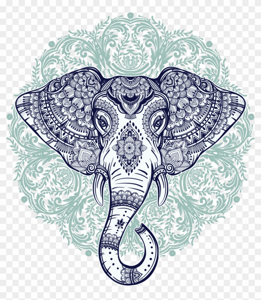 Elephant Mandala Hd Png Download 1361x1500 3377003 Pngfind