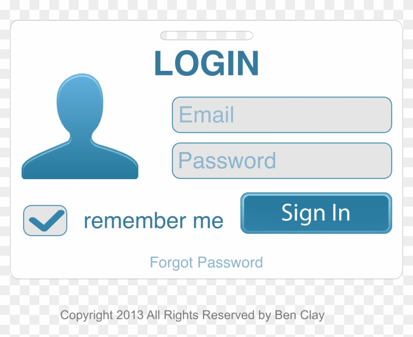 Ux Ui For Vertical Login User Story - Log In User, HD Png Download ...