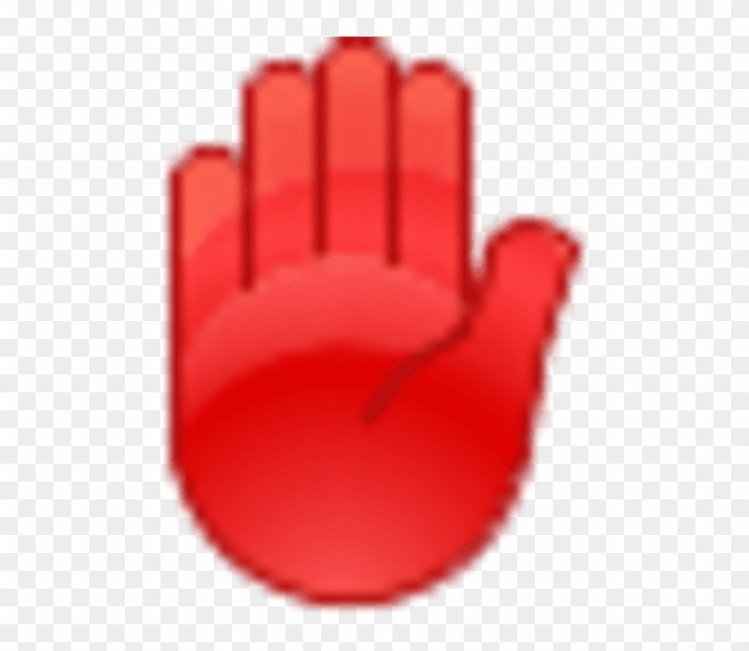 pic Stop Hand Emoji Png free png download stop red hand png