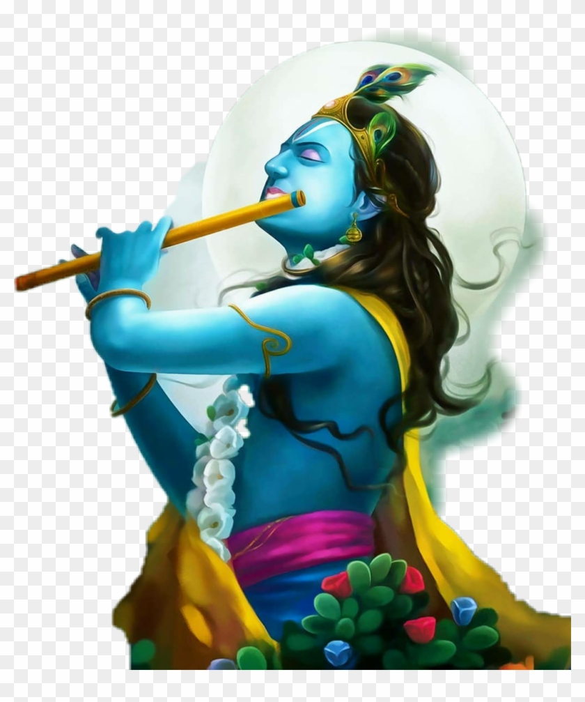 Krishna Hindu Lordkrishna Mahabharath - Krishna Images Like Cartoon, HD Png  Download - 1024x1179(#346206) - PngFind