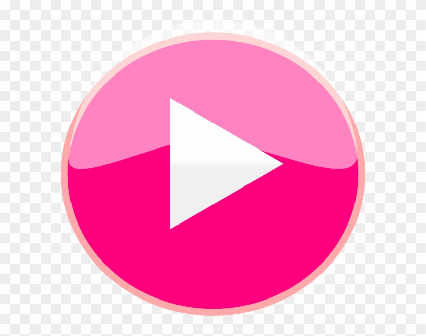 Pink Play Icon Clip Art At Clkercom Vector Youtube Pink Play Button Hd Png Download 600x5 Pngfind