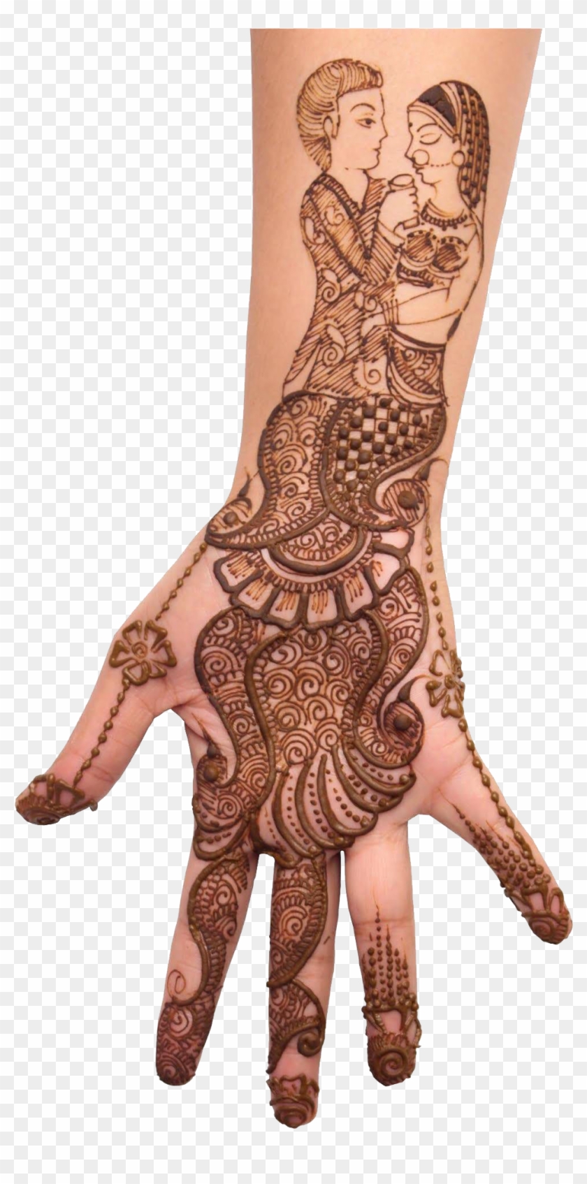 Latest Mehndi Designs For Karva Chauth, HD Png Download ...