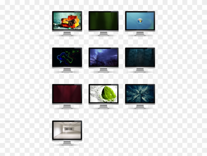 My Computer Icon Pack By Jm - Led-backlit Lcd Display, HD Png Download ...
