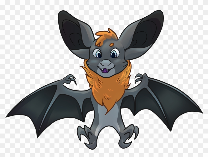 Oliver The Australian Fruit Bat - Cartoon, HD Png Download -  1216x880(#3405668) - PngFind