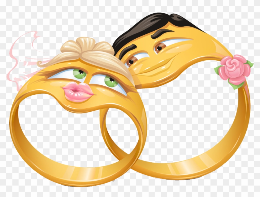 Aliança Coração Png - Animated Pictures Of Wedding Rings, Transparent