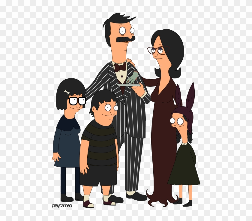 My Art Addams Family Bob S Burgers Hey Wrev Bob S Burgers Addams Family Hd Png Download 500x656 3444948 Pngfind