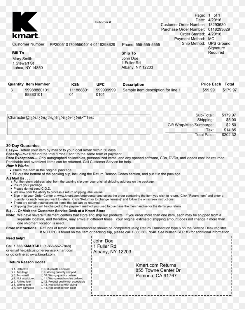 Full Size Of Kmart Receipt Lookup Picture Dropshipping Kmart Invoice HD Png Download