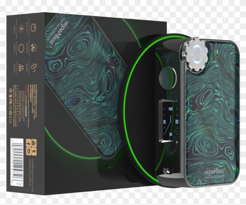Vapemons Gearbox 222w Tc Box Mod Wireless Charging - Gear Box Mod Gearbox  222w, HD Png Download - 1000x1000(#3456327) - PngFind