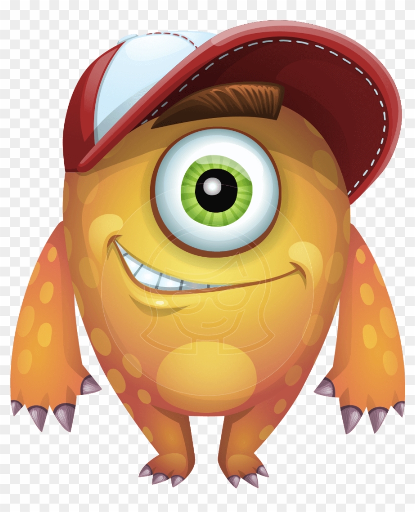 Cyclops Monster Cartoon Vector Character Aka One-eyed - One Eyed Cartoon  Characters, HD Png Download - 957x1060(#3458878) - PngFind