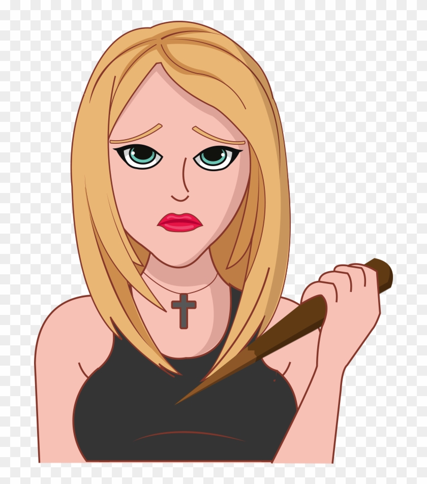 Buffy The Vampire Slayer Emoji App Download Now In - Cartoon, HD Png  Download - 1000x1000(#3476783) - PngFind