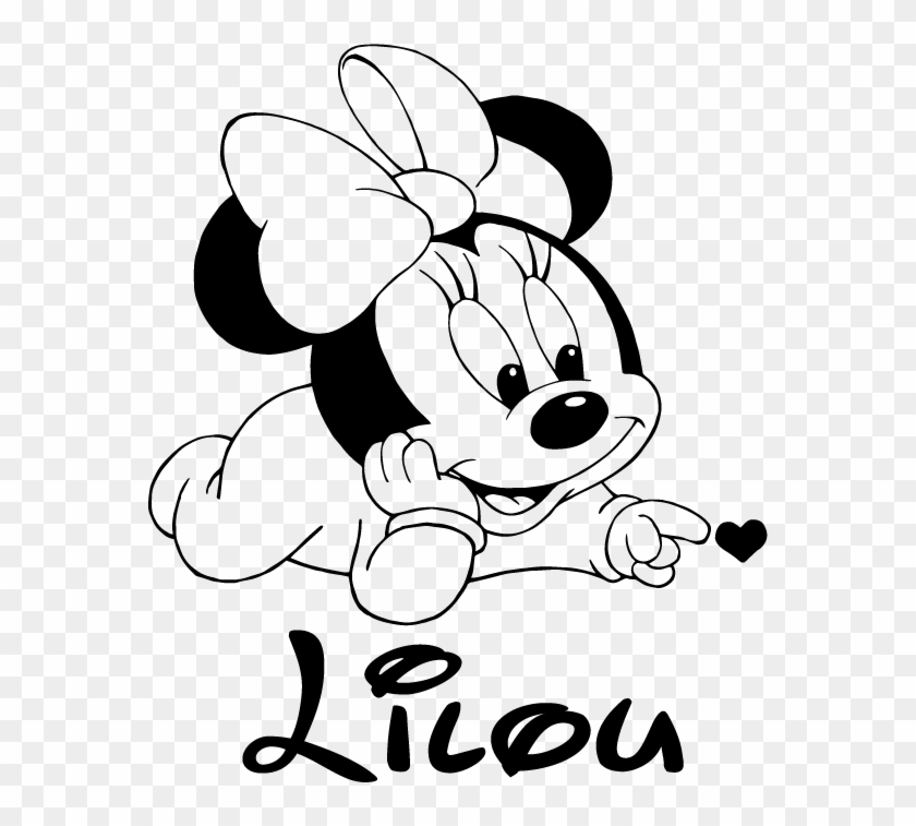 mickey mouse and minnie mouse baby drawings