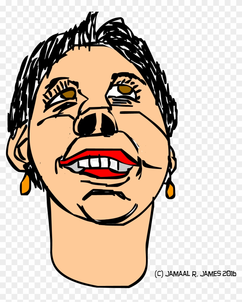 Woman's Face Underneath Reference Created By Cartoonist - Cartoon, HD Png  Download - 1234x1482(#3487233) - PngFind