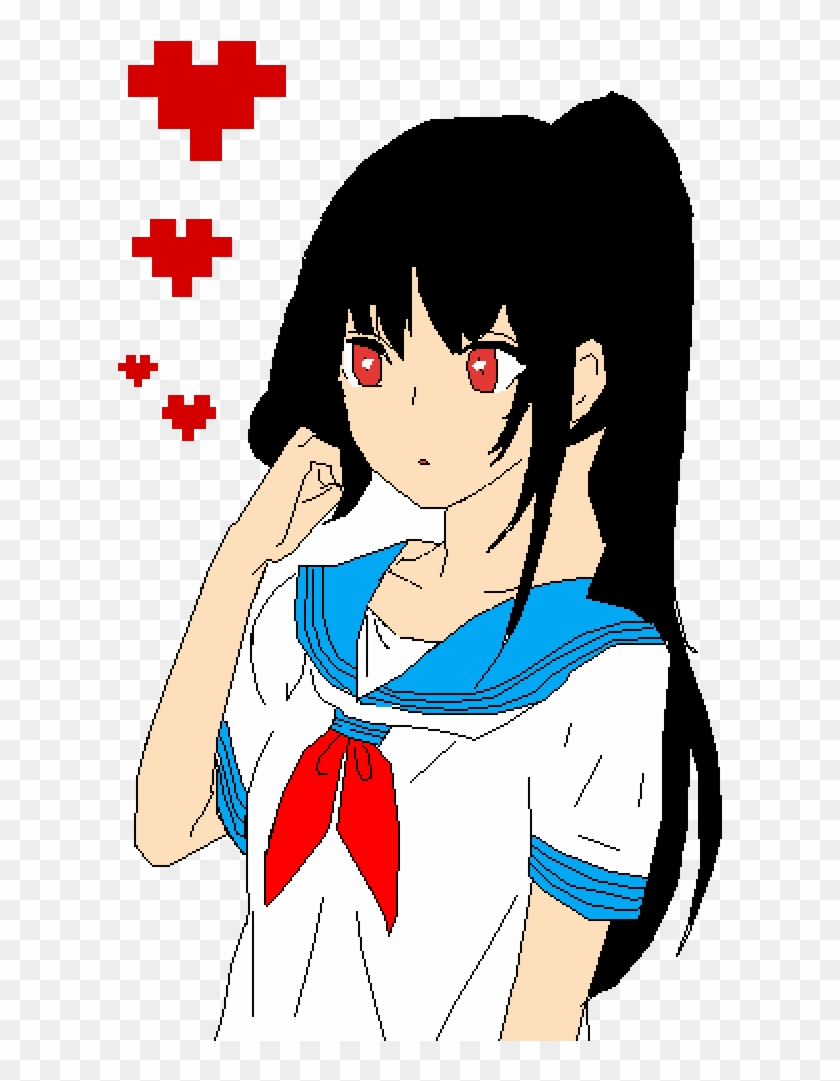 Re Draw And Edit Yandere Simulator Hd Png Download 688x1000