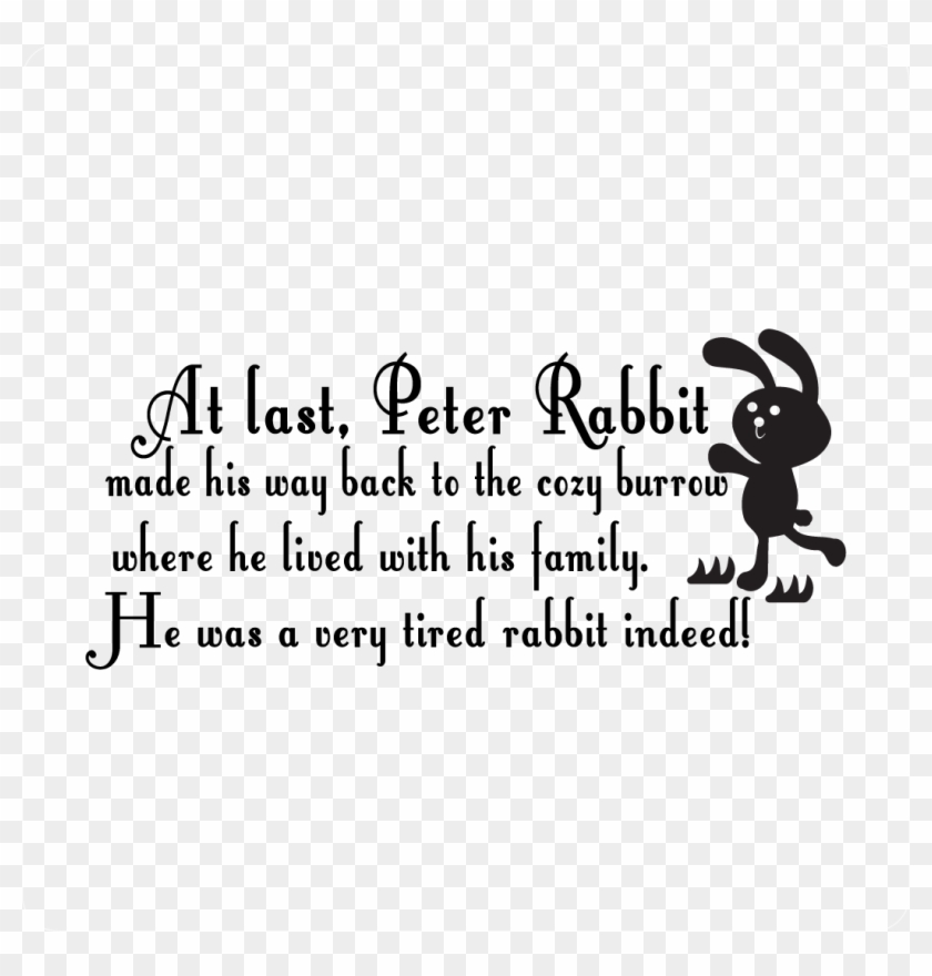 peter rabbit child wall quote calligraphy hd png download 1051x1051 3498583 pngfind