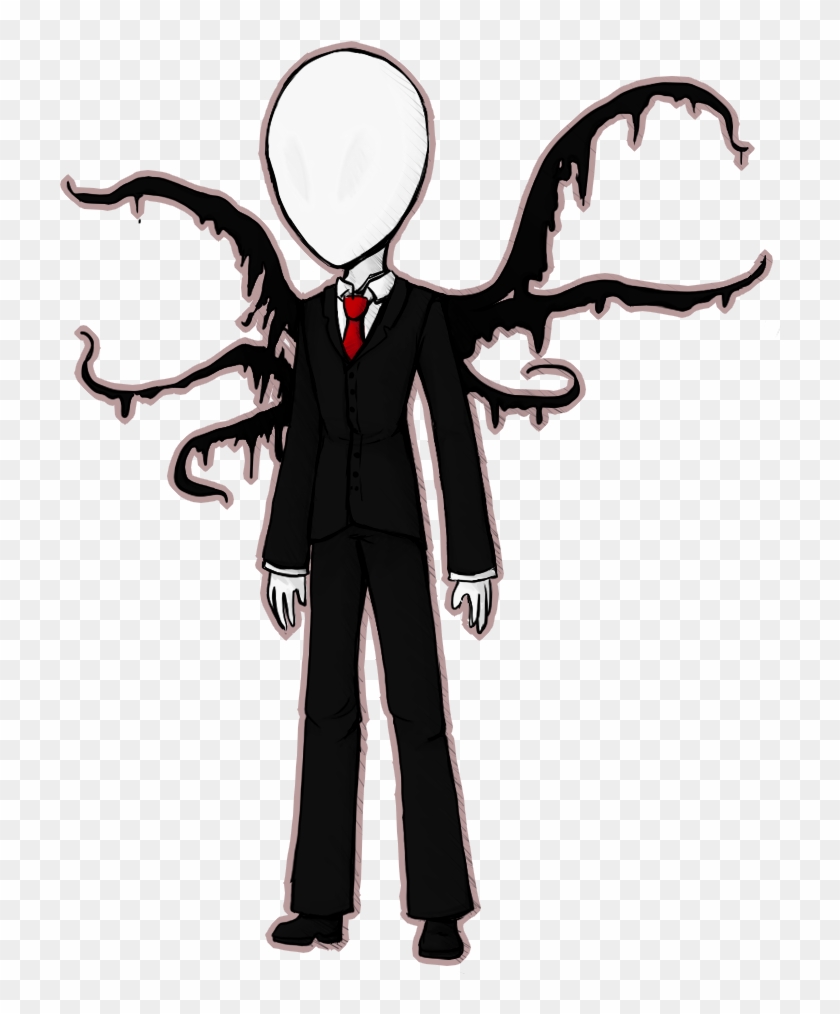 Slender Man Clipart Hospice - Slenderman Dibujo Kawaii, HD Png Download
