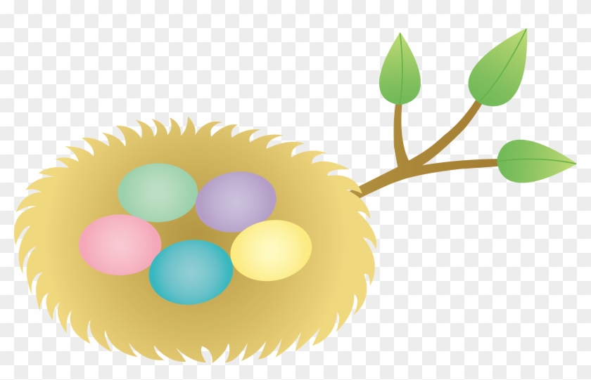 Nest Bird's Nest - 5 Eggs In A Nest Cartoon, HD Png Download -  6408x3828(#357134) - PngFind