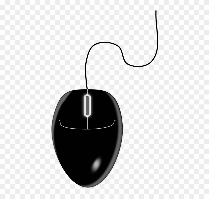 computer mouse clip art black and white