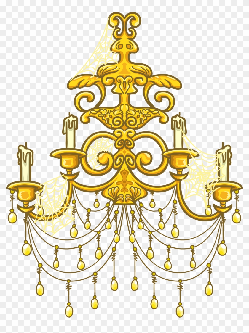 Chandelier Vector Gold - Chandelier Clip Art Png, Transparent Png