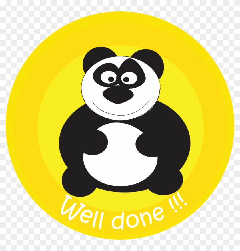 We - Well Done Panda Sticker, HD Png Download - 1000x1000(#3521193) -  PngFind