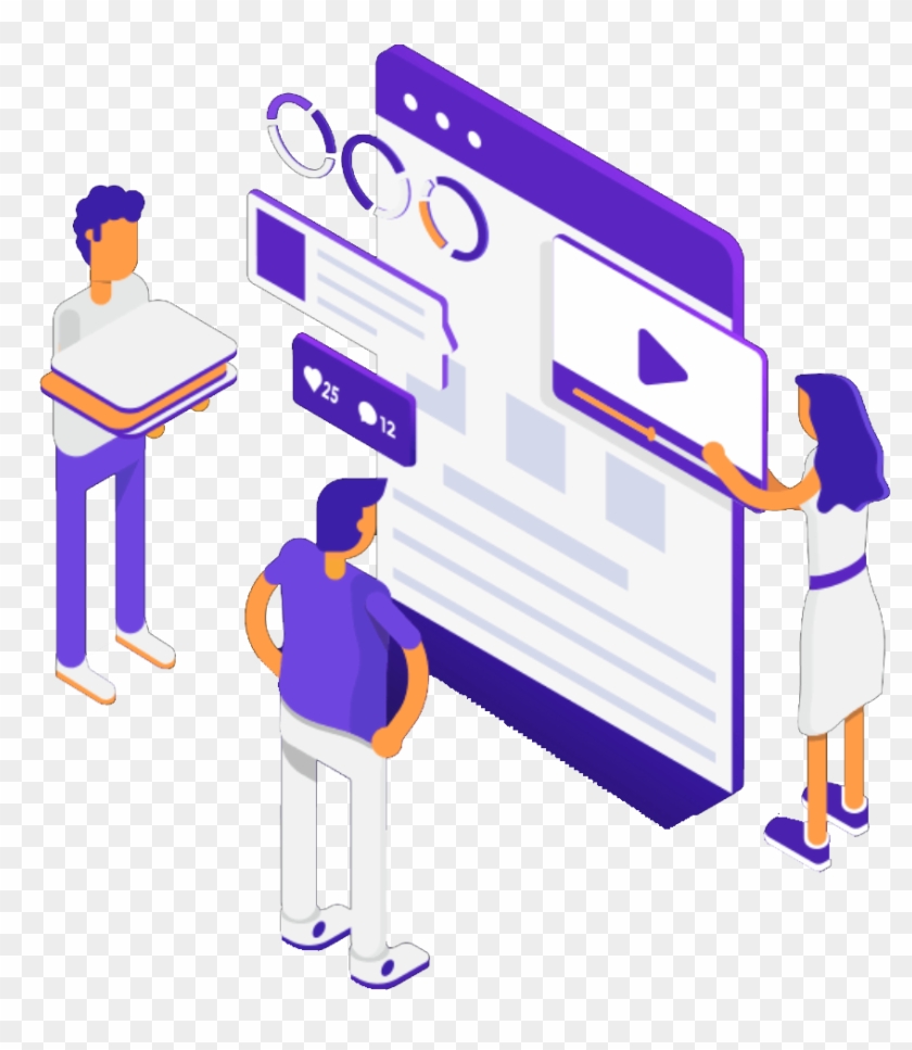 Illustration Digital Marketing Vector Png - Download Illustration 2020