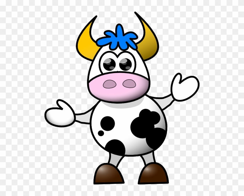 Download Baby Cow Svg Clip Arts 534 X 597 Px - Cartoon Cow Png ...