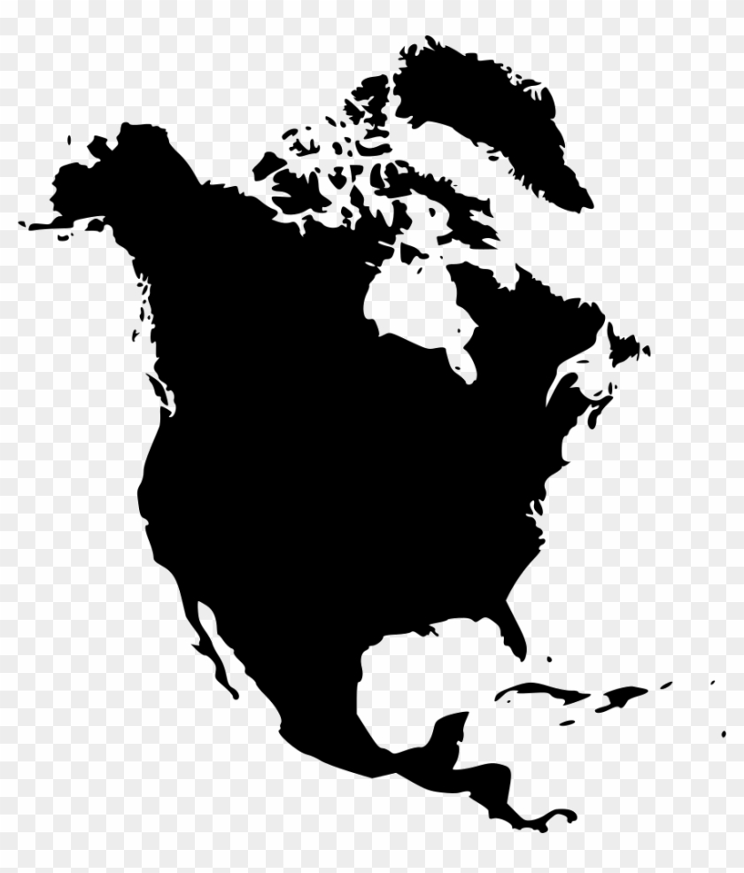 North America Outline Png North America Continent Red, Transparent