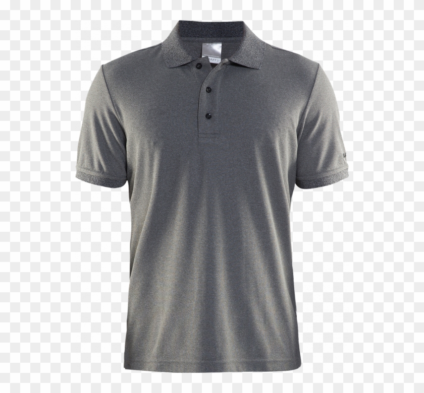 Craft Polo Tee Pique Classic Mens - Polo Grijs Heren, HD Png Download ...