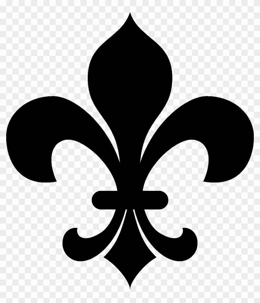 No Clipart - Fleur De Lis Clipart Black And White, HD Png Download -  1160x1293(#3558101) - PngFind