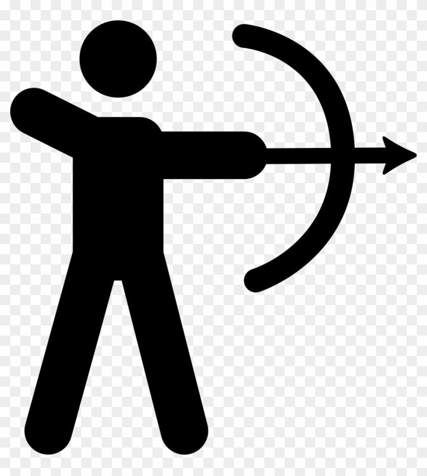Download Png File Svg Stickman With Bow And Arrow Transparent Png 918x980 3577007 Pngfind
