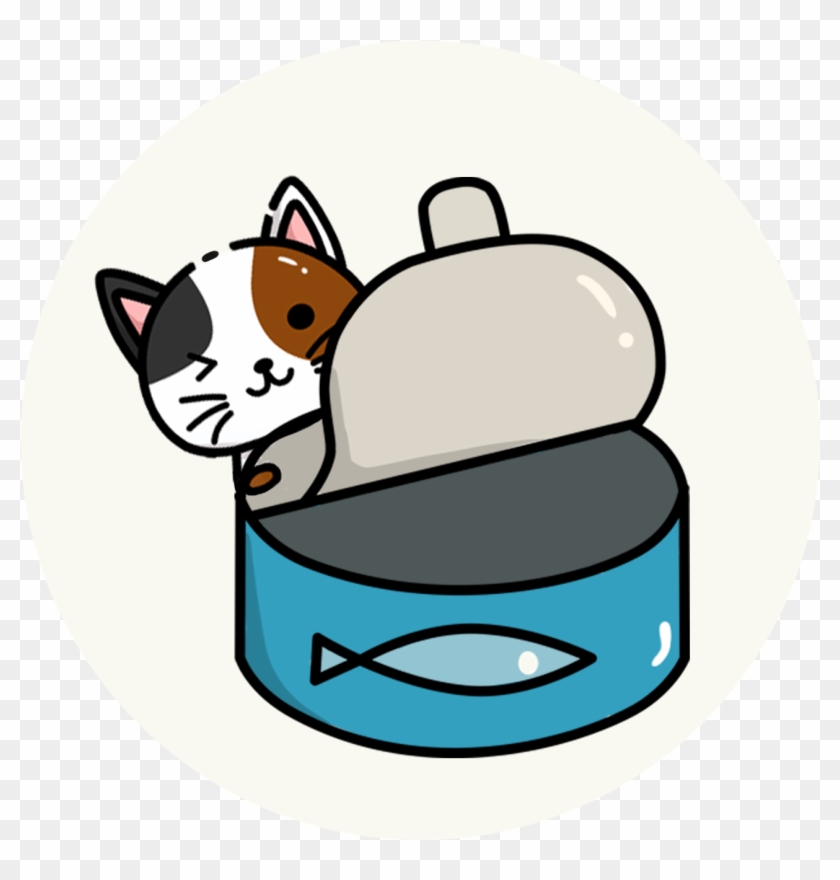 Cat Cartoon Canned Fish Cute Pet Png And Psd - ปลา กระป๋อง