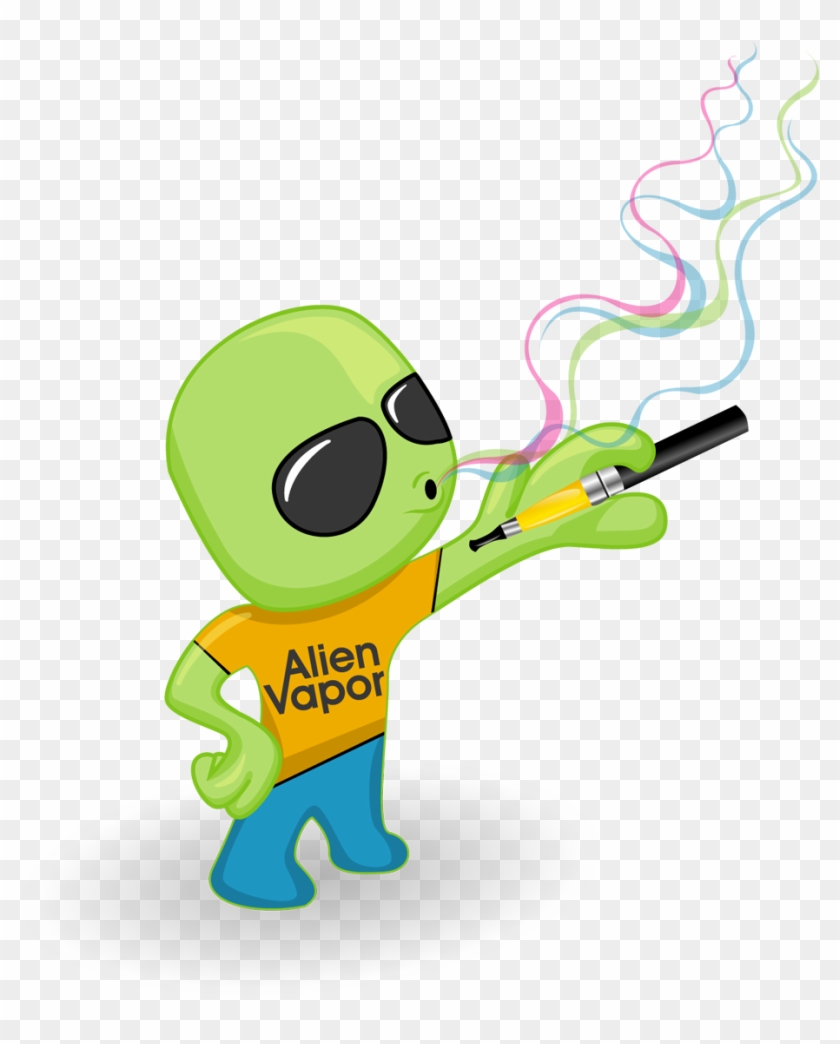 Alien Vapor For Healthier Smoking Habits - Cartoon, HD Png Download -  1000x1181(#3578085)