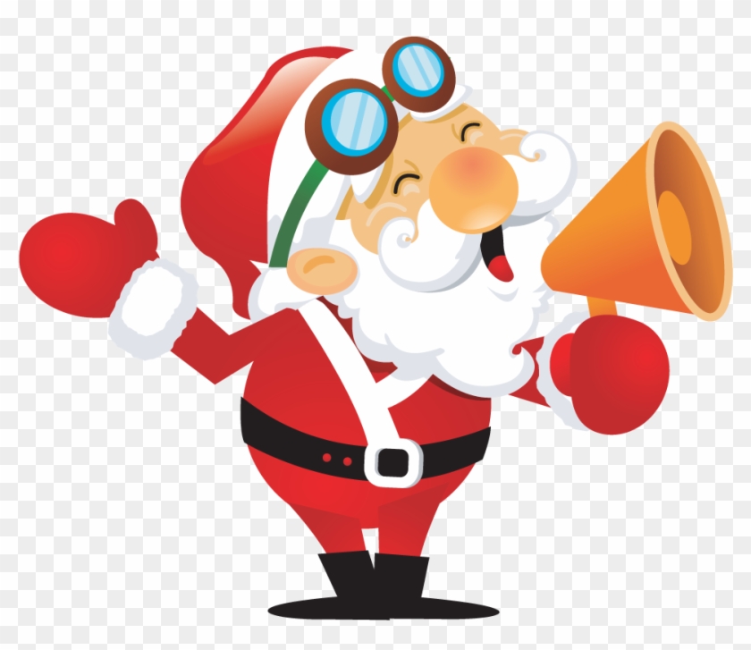 Papa Noel, Santa Claus, Navidad Vector - Santa Claus Shouting, HD Png  Download - 962x787(#3581458) - PngFind