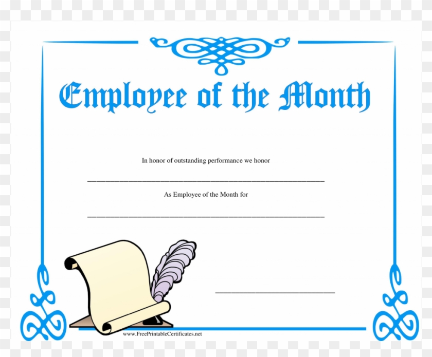 299 Unique Certificate Of Employee Of the Month Template