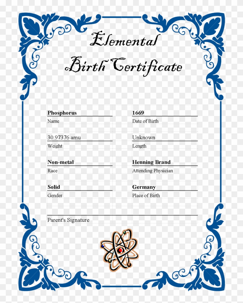 20 Images Of Ar Element Birth Certificate Template - Border Design With Fake Birth Certificate Template