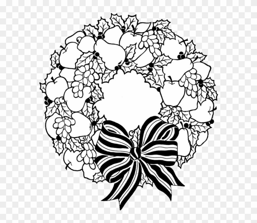 christmas wreath coloring pages 6 nice for kids  christmas