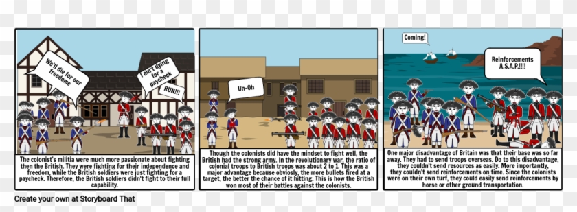 Revolutionary War - Cartoon, HD Png Download - 1165x386(#3589706) - PngFind