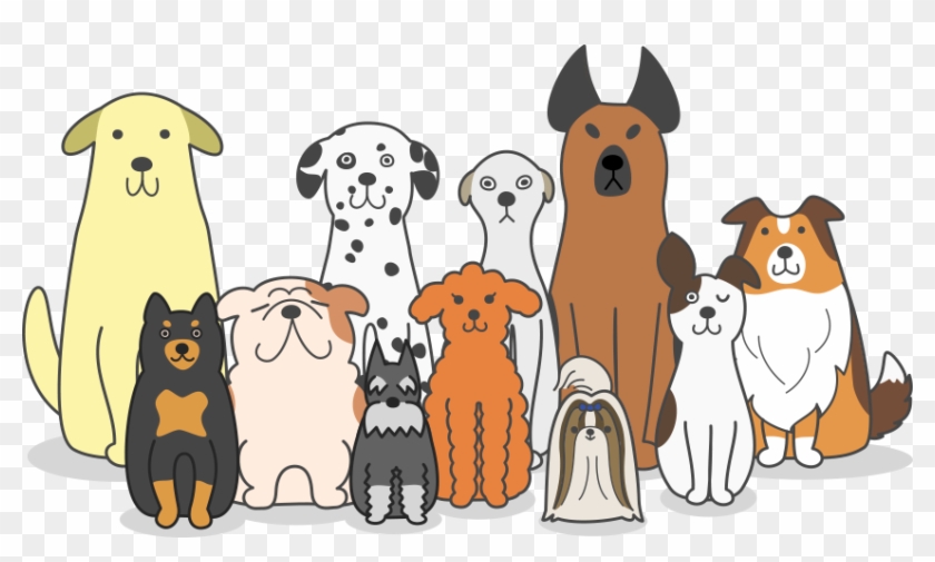 Dogs Cartoon Png Group Of Dogs Cartoon Png Transparent Png 848x470 Pngfind