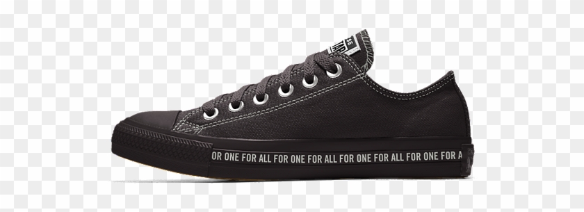 converse full black low