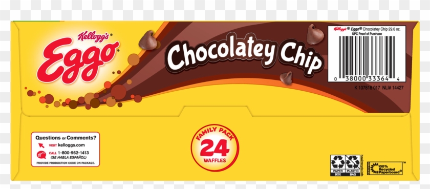 Kellogg S Eggo Chocolately Chip Waffles Family Pack Snack Hd Png Download 1800x1800 Pngfind