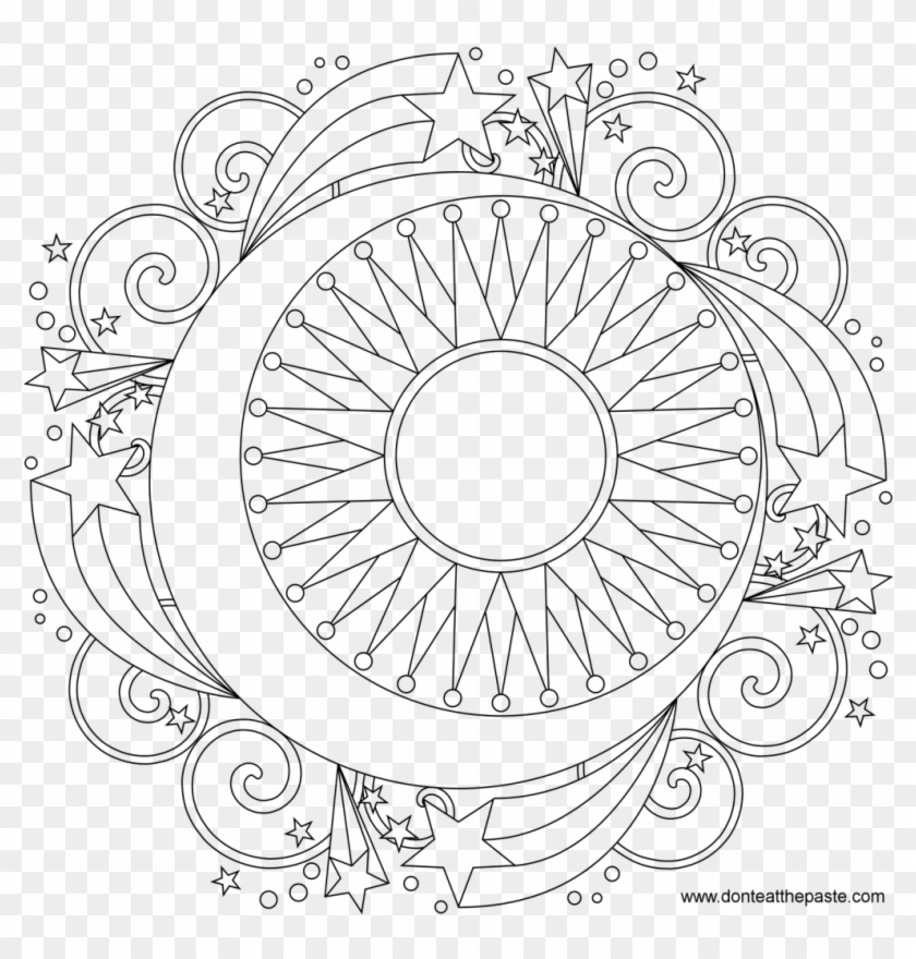 Free Coloring Mandalas Star Mandala To Color Zentangles - Star Mandala  Coloring Pages, HD Png Download - 1024x1024(#3599174) - PngFind