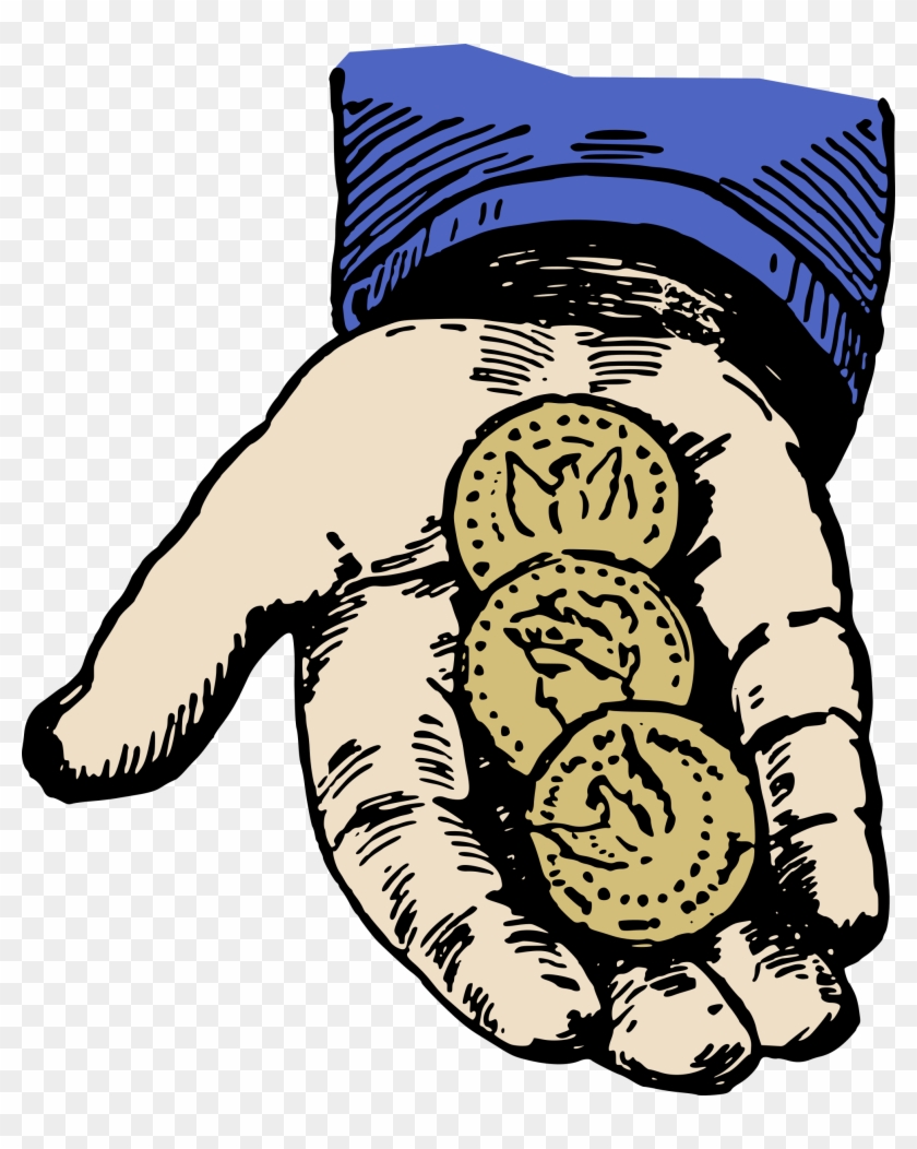 This Free Icons Png Design Of Hand With Coins, Transparent Png ...