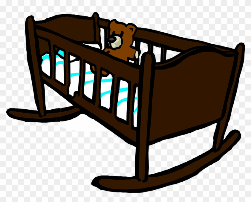 Bed Clipart Animated - Clip Art Of Cot, HD Png Download - 950x720(#3613240)  - PngFind