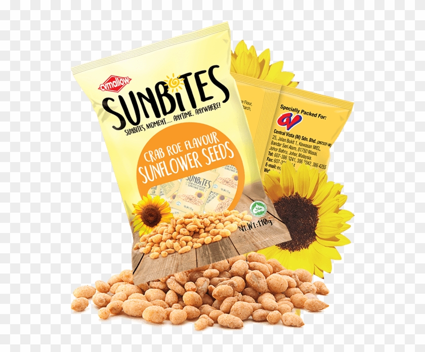 Sunbites Crab Roe Sunflower Seeds - Connections, HD Png Download(578x632) -...