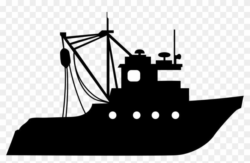 Download Fmc Dockyard Fishing - Silhouette Of A Fishing Boat, HD ...