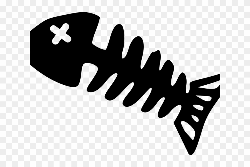 Bone Clipart Silhouette Fish Skeleton Clipart Png Transparent