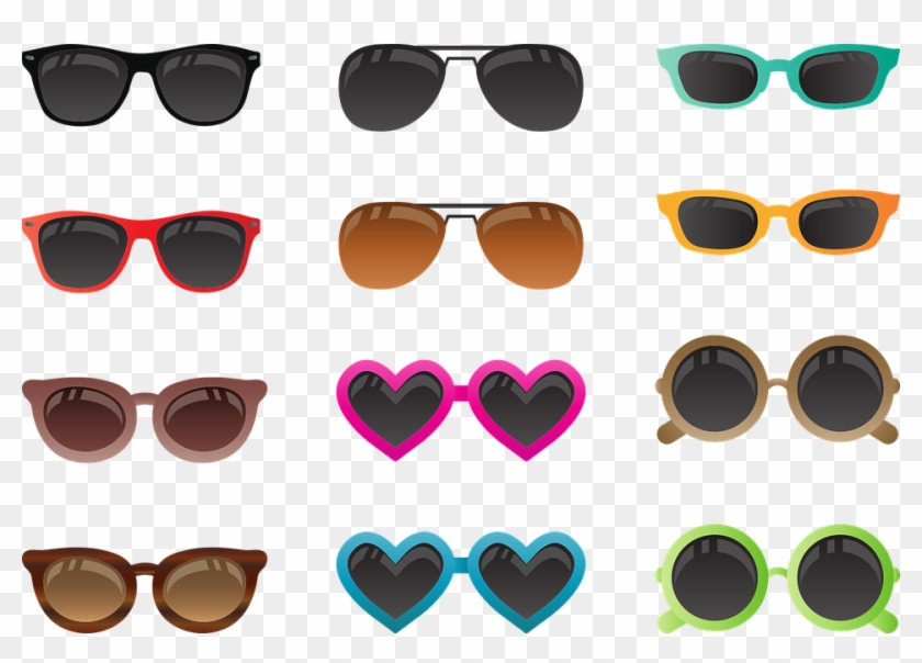 Sunglass Male Female Heart Fashion Style Handsome イラスト フリー サングラス Hd Png Download 960x645 Pngfind