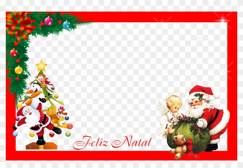 Desejamos um Feliz Natal Moldura PNG - Imagem Legal