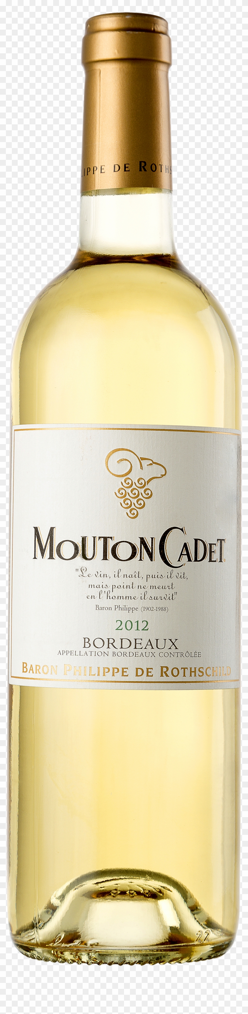 Mouton Cadet 2011 Bordeaux Baron Philippe De Rothschild Bottleshot Alta - Chateau Mouton Cadet Bordeaux Blanc 2011, HD Png Download  - 1146x4400(#3667409) - PngFind
